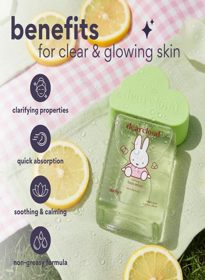 dearcloud Miffy Clarifying Body Serum – Ultra Hydrating Serum with AHA/BHA/Cica – Korean Skin Care Body Serum for Smooth, Clear Skin (5.24 fl oz) - Image 3